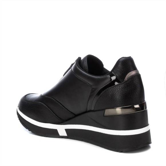 NEW XTI women's trainer sneakers in black - Picture 4 of 5
